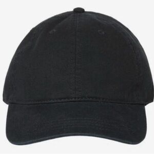Black Cotton Twill Baseball Cap - Unisex / New (no tag)
